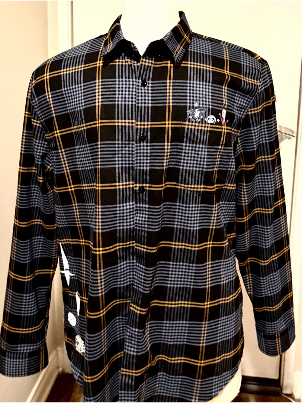 RSVLTS Flannel Nightmare Before Christmas button down.  Excellent condition